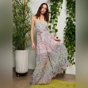 CAMI  NYC Naria Dress in Multi Rainbow Butterfly